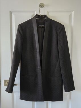 Banana Republic Women's Black Textured Tuxedo jacket